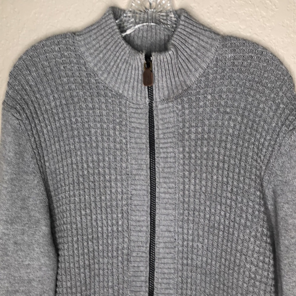 S. Oliver gray knitted cotton cardigan, full zip
